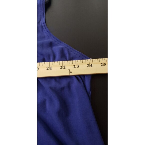Eileen Fisher Tank Top Womens 3X Blue 100% Silk Sleeveless Blouse Casual Work - Picture 6 of 9